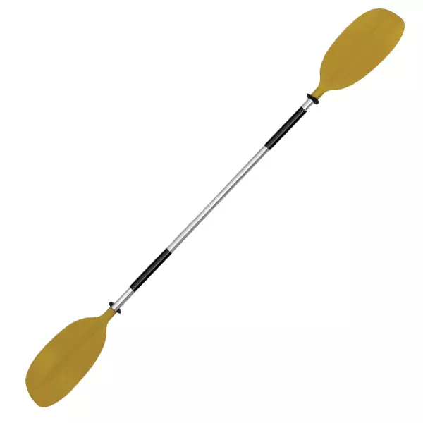 OS KAYAK PADDLE 2 PCE - ASYMMETRIC BLADES 2170mm YELLOW - Duell venetarvikkeet - 132729 - 1