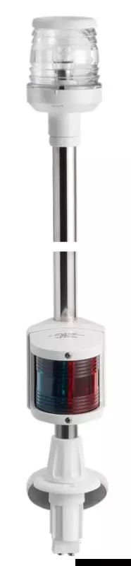 Osculati Recess white combined lightpole 100 cm - Duell venetarvikkeet - 7439 - 1