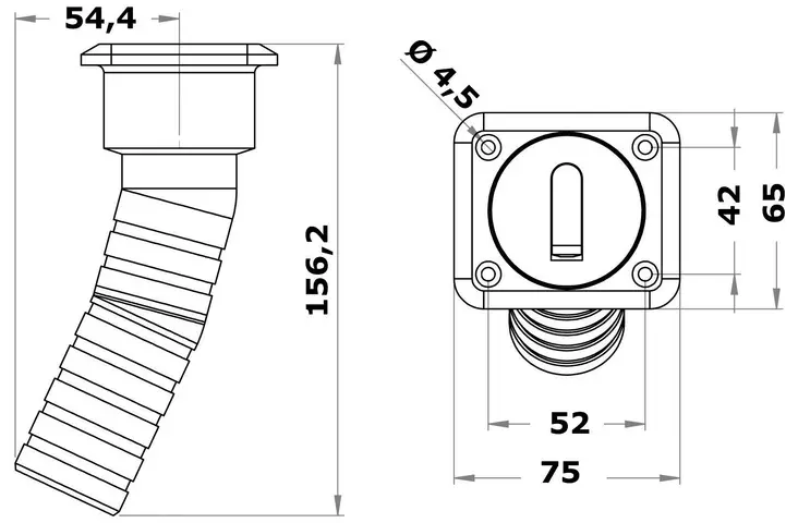 Osculati square kansiruuvike RST DIESEL 38mm - Duell venetarvikkeet - 5519 - 1