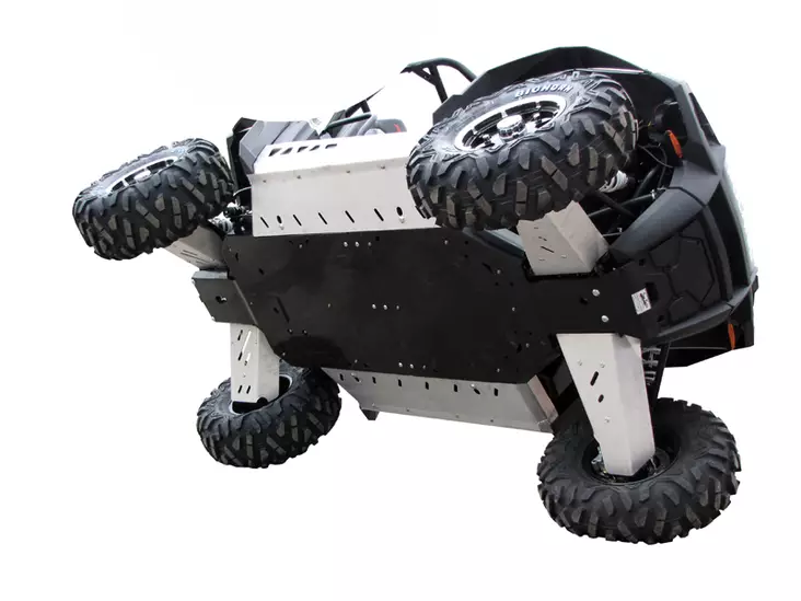Polaris RZR 800 S Alumiini+Muovi-combo pohjapanssarisarja - Polaris Pohjapanssarit - 239 - 1