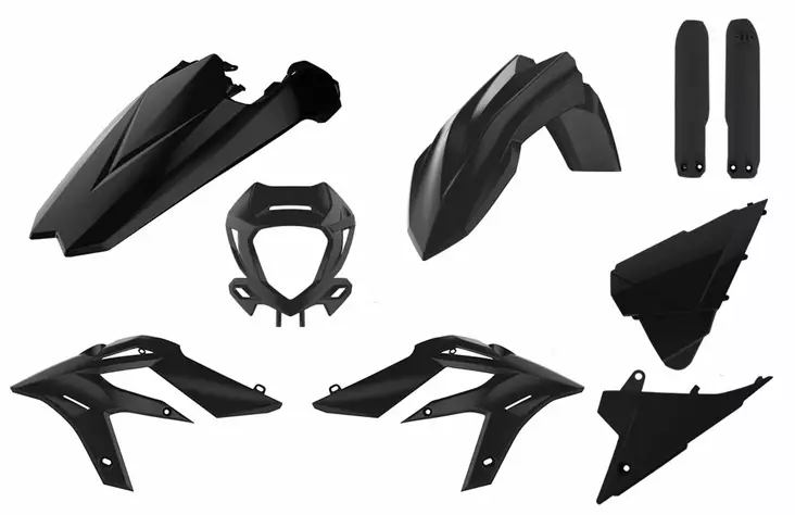 Polisport Full kit X-TRAINER (20-22) Black (1) - Duell MP varaosat ja tarvikkeet - 129649 - 1