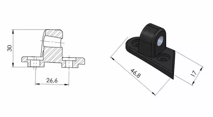 Puig Adapter Left Rear Mirror Gti Ducati V4 - Duell MP varaosat ja tarvikkeet - 94469 - 1