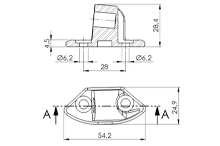 Puig Adapter Left Side For Fairing Yzf-R6 08'- - Duell MP varaosat ja tarvikkeet - 90879 - 1