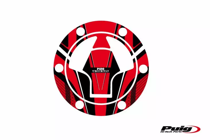 Puig Fuel Cap Cover Radical Kawasaki C/Red - Duell MP varaosat ja tarvikkeet - 92339 - 1