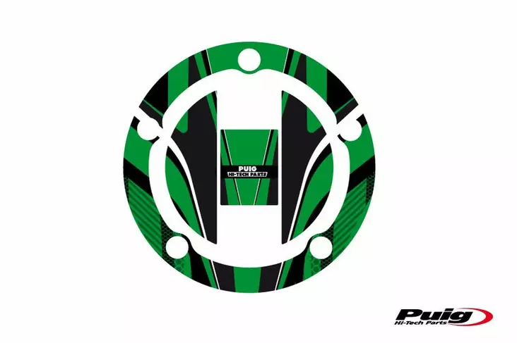 Puig Fuel Cap Cover Radical Suzuki C/Green - Duell MP varaosat ja tarvikkeet - 92149 - 1