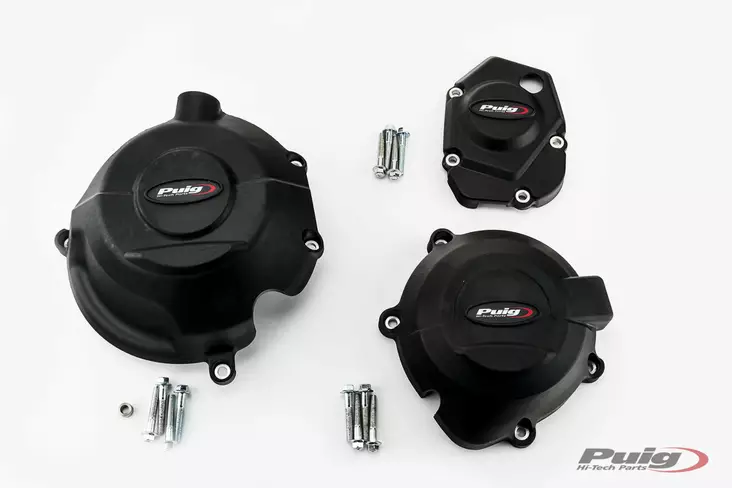 Puig Kit 3 Caps Engine Cover Kawasaki Z1000/Z900 C/Blac - Duell MP varaosat ja tarvikkeet - 99969 - 1