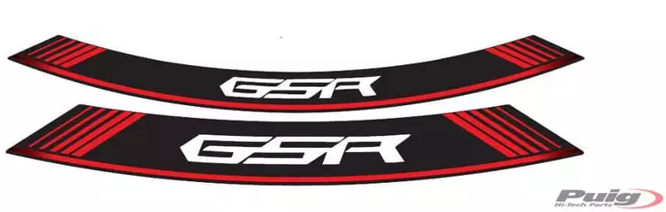 Puig Kit 8 Rim Strips Gsr C/Red - Duell MP varaosat ja tarvikkeet - 92229 - 1