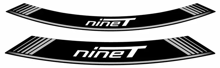 Puig Kit 8 Rim Strips R Nine T C/Silver - Duell MP varaosat ja tarvikkeet - 90719 - 1