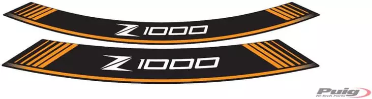 Puig Kit 8 Rim Strips Z1000 C/Orange - Duell MP varaosat ja tarvikkeet - 91609 - 1