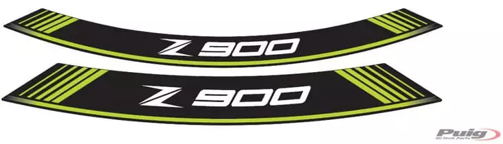 Puig Kit 8 Rim Strips Z900 C/Green - Duell MP varaosat ja tarvikkeet - 90619 - 1