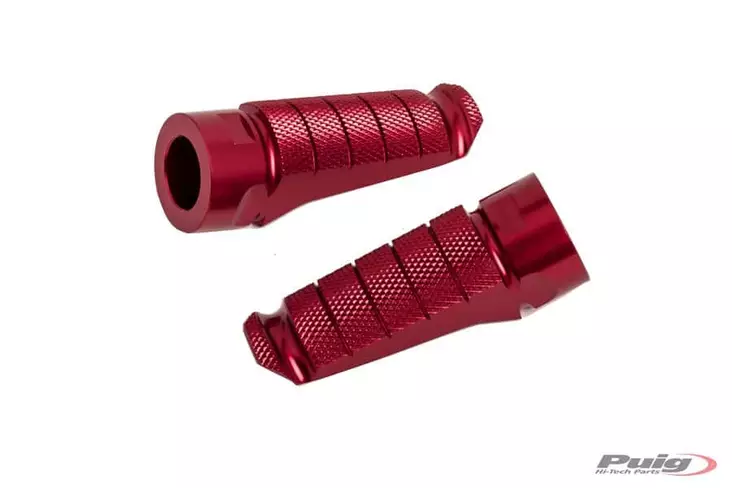 Puig Pair Footrests Hi-Tech Racing Right/Left C/Red - Duell MP varaosat ja tarvikkeet - 93099 - 1
