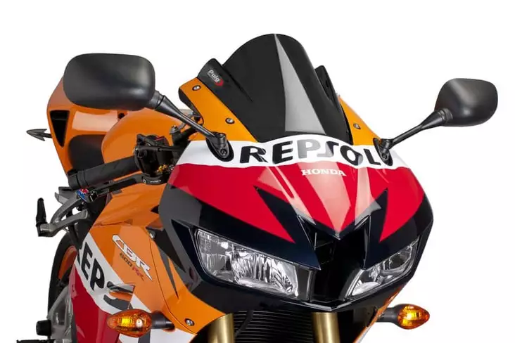 Puig Screen Racing Honda Cbr600R 13-17 C/Black - Duell MP varaosat ja tarvikkeet - 92859 - 1