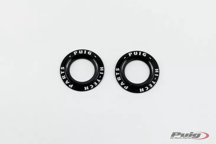 Puig set of black aluminium rings for PHB swing protector - Duell MP varaosat ja tarvikkeet - 98589 - 1
