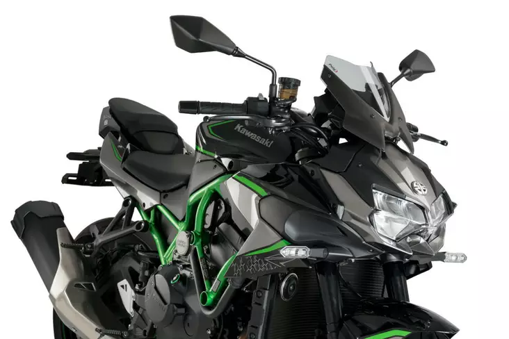 Puig Windshield New Gen. Sport Kawasaki Z H2 C/Smoke - Duell MP varaosat ja tarvikkeet - 98369 - 1