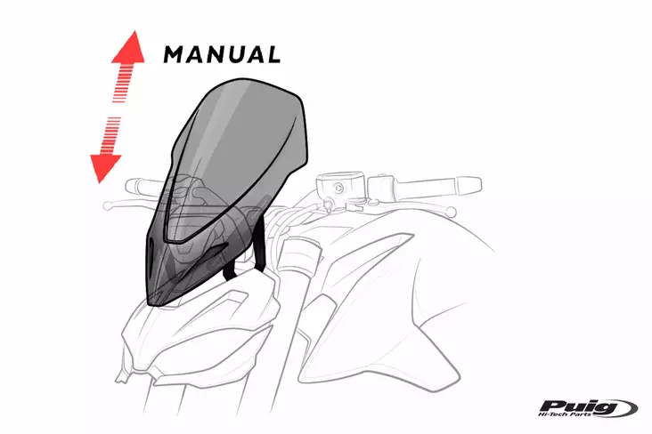 Puig Windshield New Gen. Touring Ducati Diavel 1260/S 1 - Duell MP varaosat ja tarvikkeet - 94729 - 1