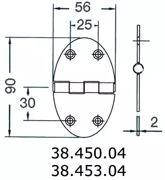 Sarana 56x90mm 2mm - Duell venetarvikkeet - 5329 - 1