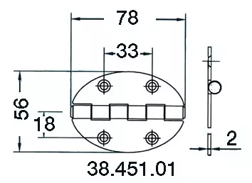 Sarana 78x56mm 2mm - Duell venetarvikkeet - 5469 - 1