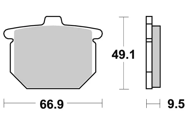 Sbs Jarrupalat Ceramic - Duell MP varaosat ja tarvikkeet - 123189 - 1
