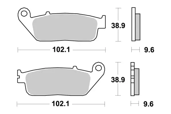 Sbs Jarrupalat Ceramic - Duell MP varaosat ja tarvikkeet - 123539 - 1