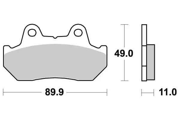 Sbs Jarrupalat Ceramic - Duell MP varaosat ja tarvikkeet - 123759 - 1