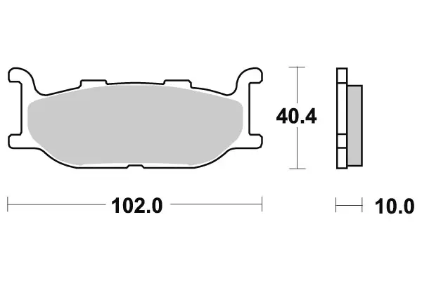 Sbs Jarrupalat Sintered - Duell MP varaosat ja tarvikkeet - 123639 - 1