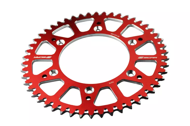 Scar Alu Sprocket - HONDA CR CRF BETA- 49 Teeth - Red color - Duell MP varaosat ja tarvikkeet - 74559 - 1