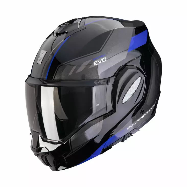 SCORPION Helmet EXO-TECH EVO SOCIUS Black-Blue, S - Duell ajovarusteet - 49979 - 1