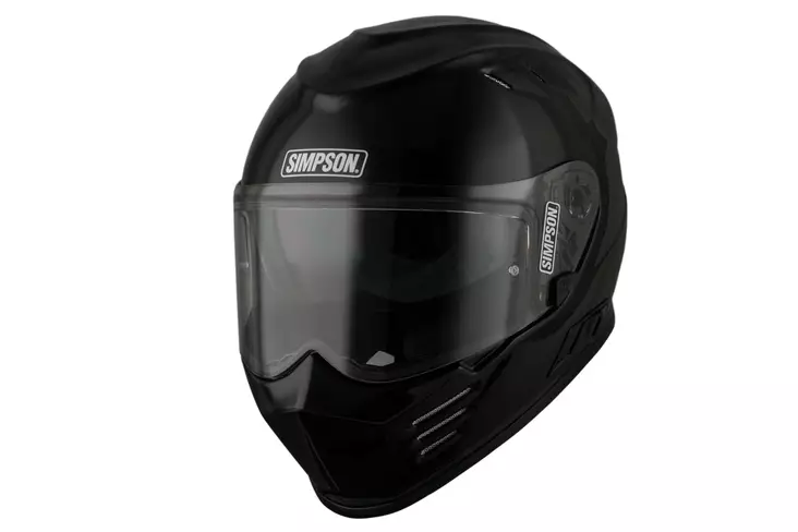 SIMPSON Kypärä Venom 06 solid kiiltävä musta, S - Duell ajovarusteet - 54679 - 1