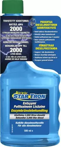 StarTron Dieselin lisäaine 500 ml riittoisuus 2000 litr. - Duell venetarvikkeet - 132329 - 1