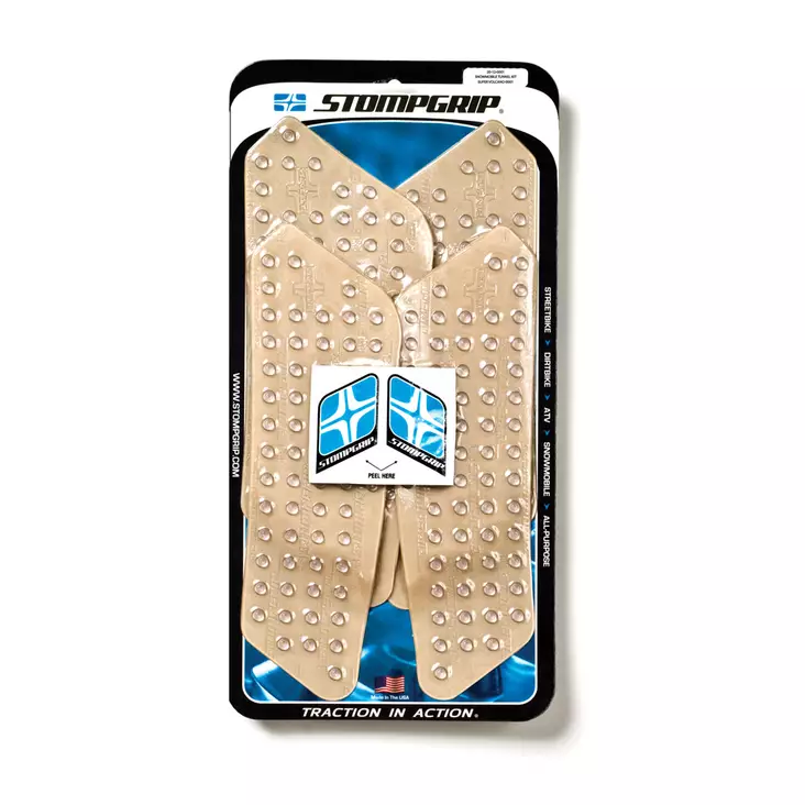 Stompgrip Snowmobile Tunnel Grip - Super Volcano : Clear - Duell MP varaosat ja tarvikkeet - 116759 - 1