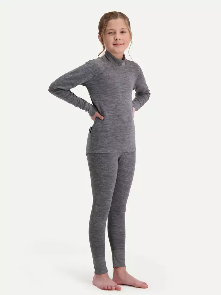 Svala Merino Extra Warm -lasten kerrasto harmaa 140 - Duell ajovarusteet - 58869 - 1