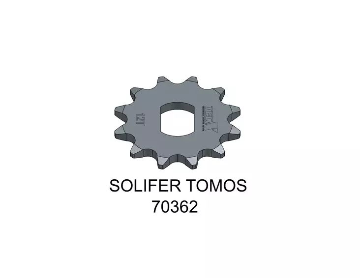 Tec-X Eturatas 12 hammasta (415) Solifer SM / Tomos - Duell mopojen varaosat ja tarvikkeet - 118989 - 1
