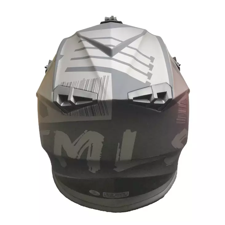 Timeless MX Terrain Flow L kypärä, mattamusta/harmaa - Duell ajovarusteet - 50279 - 1