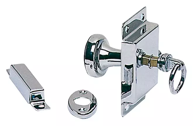 Toilet lockchr.brass 95x57mm - Duell venetarvikkeet - 6029 - 1