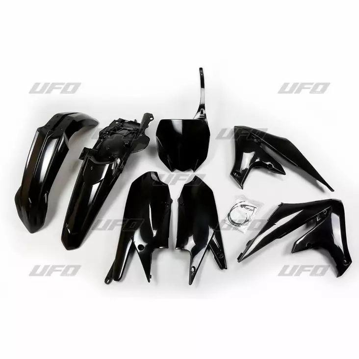 UFO Muovisarja 5-osainen Musta 001 YZ250F 19-23 YZ450F 18-22 - Duell MP varaosat ja tarvikkeet - 47819 - 1