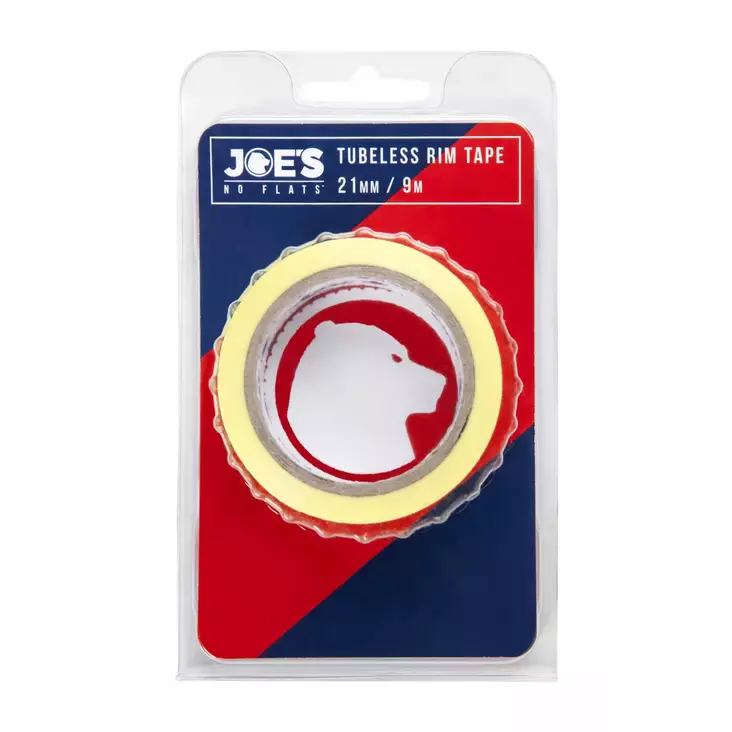 Vanneteippi JOE´S Tubeless 9m leveys 21mm keltainen - Duell polkupyörien varaosat ja tarvikkeet - 128979 - 1
