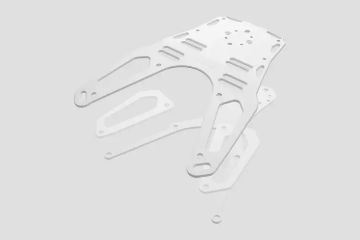 Yakk EXP Luggage rack Husqvarna 701 Enduro/Supermoto (16-25) white - Duell MP varaosat ja tarvikkeet - 100649 - 1
