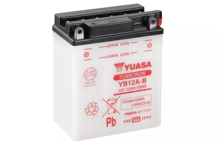 Yuasa akku YB12A-B (cp) Happopatruuna mukana (4) - Duell muut varaosat ja tarvikkeet - 131329 - 1