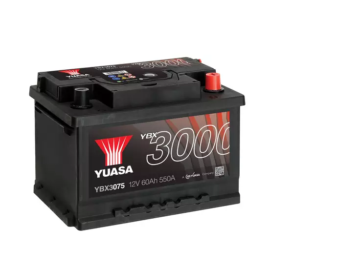 Yuasa YBX3075 12V 60Ah 550A SMF Battery Huom.Rullakkorahti (18) - Duell muut varaosat ja tarvikkeet - 131599 - 1