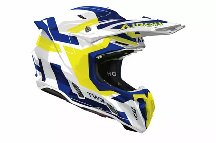 Airoh Kypärä Twist 3 Dynasty Sininen/Keltainen kiiltävä, XS - Duell ajovarusteet - 60439 - 1