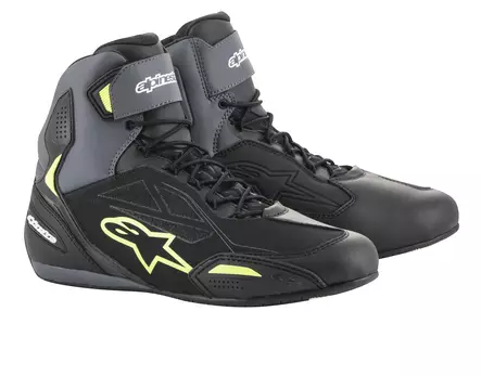 Alpinestars Kenkä Faster-3 Drystar Musta/Kelt. fluo 44 - Duell ajovarusteet - 37829 - 1