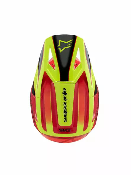 Alpinestars Kypärä SM3 Nuorten Fray Punainen/Keltainen Fluo/Musta YM 50-51cm - Duell ajovarusteet - 36949 - 1
