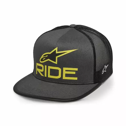 Alpinestars Ride 4.0 Trucker Hat Gray/Black/Lime - Duell ajovarusteet - 35479 - 1