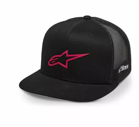 Alpinestars Trucker Hat 3D Ageless Musta/Punainen - Duell ajovarusteet - 35299 - 1