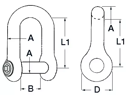 Ankkuri sakkeli 12-mm - Duell venetarvikkeet - 8039 - 1