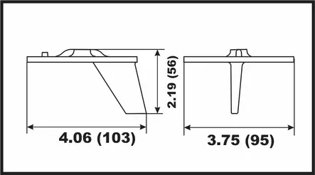 Anodi alumiini evä Honda/Yamaha 20-50HP - Duell venetarvikkeet - 135919 - 1