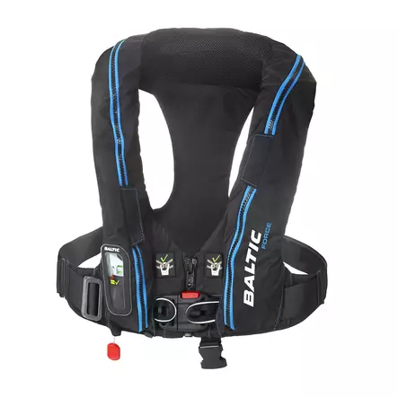 Baltic FORCE harness auto ilmatäytteinen pelastusliivi musta 40-120kg - Duell venetarvikkeet - 135189 - 1