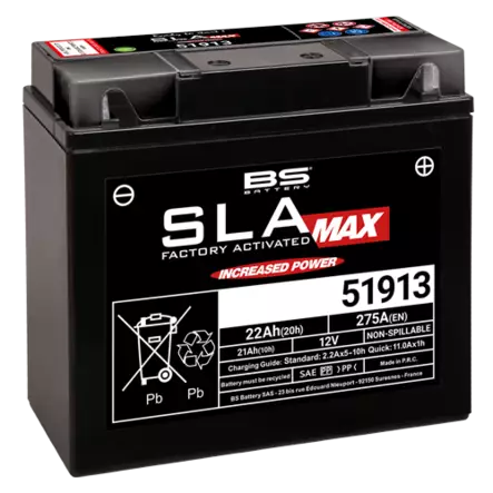 BS Battery 51913 (FA) SLA MAX - Sealed & Activated - Duell muut varaosat ja tarvikkeet - 131499 - 1