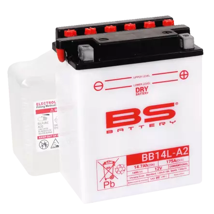 BS Battery BB14L-A2 (cp) Conventional Dry charged - Duell muut varaosat ja tarvikkeet - 131979 - 1