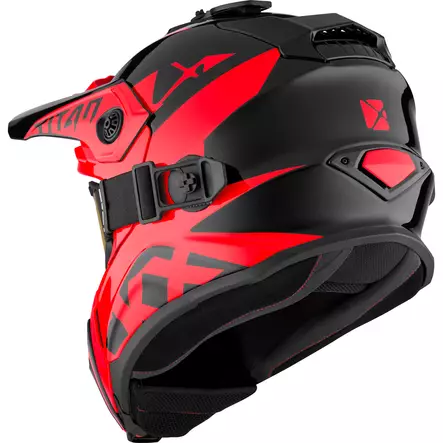 CKX Kypärä + Lasit TITAN Airflow Extra Punainen XS - Duell ajovarusteet - 59769 - 1